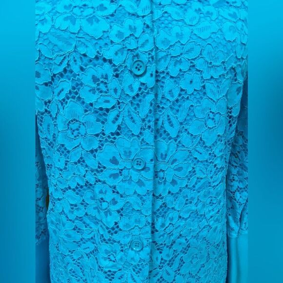 Proenza Schouler floral lace shirtdress size 4 - Picture 12 of 15